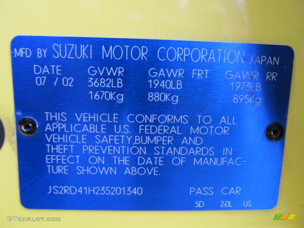 2003 Aerio SX AWD Sport Wagon - Electric Yellow / Black photo #26