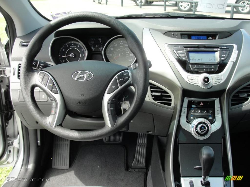 2011 Hyundai Elantra GLS Gray Dashboard Photo #47967332