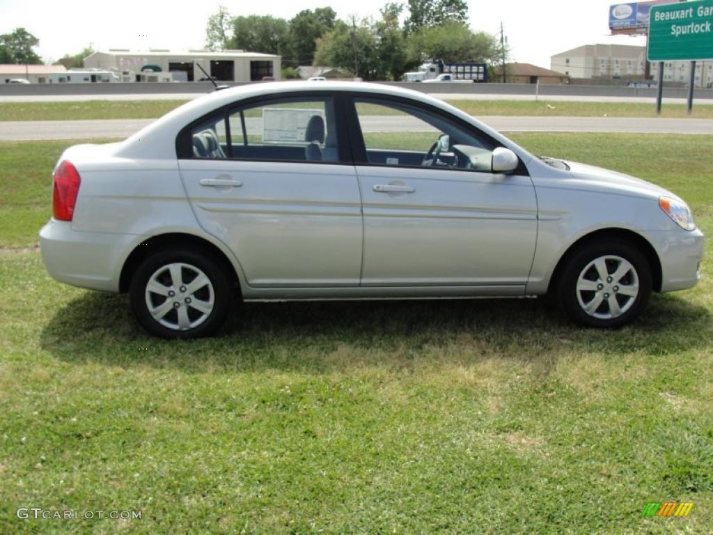 Platinum Silver 2011 Hyundai Accent GLS 4 Door Exterior Photo #47967560