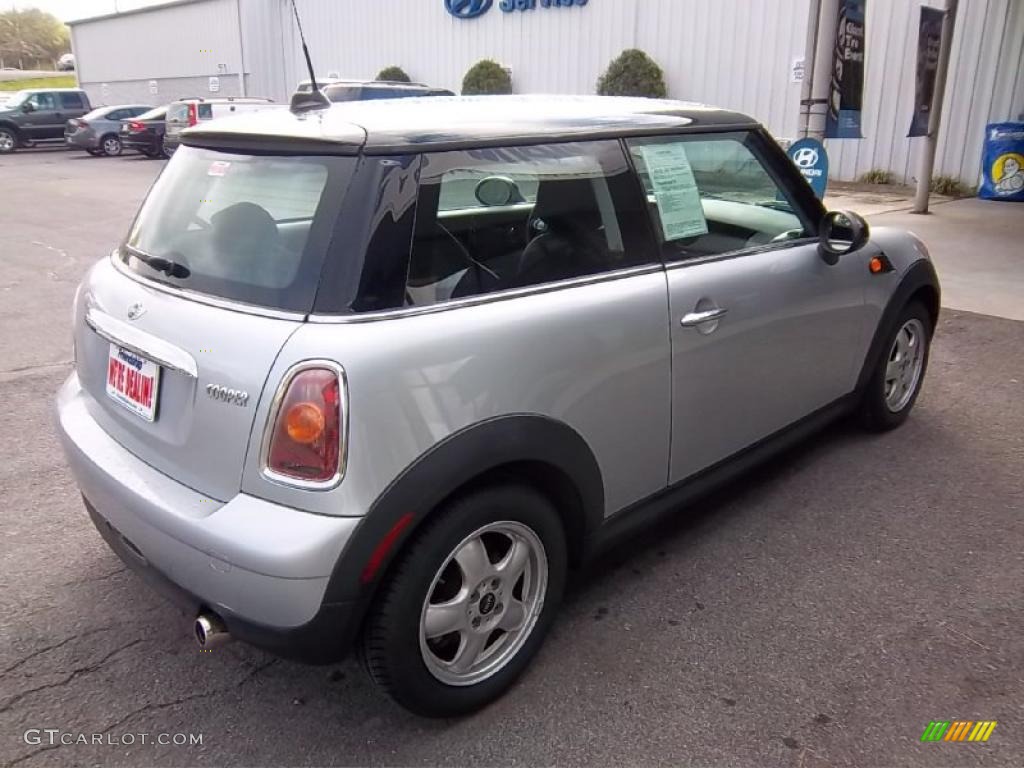 2008 Cooper Hardtop - Pure Silver Metallic / Grey/Black photo #6