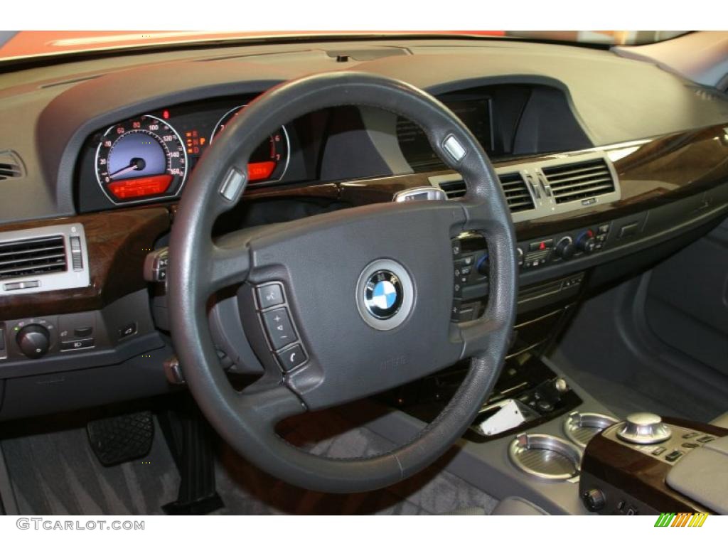 2005 7 Series 745Li Sedan - Titanium Silver Metallic / Basalt Grey/Flannel Grey photo #10