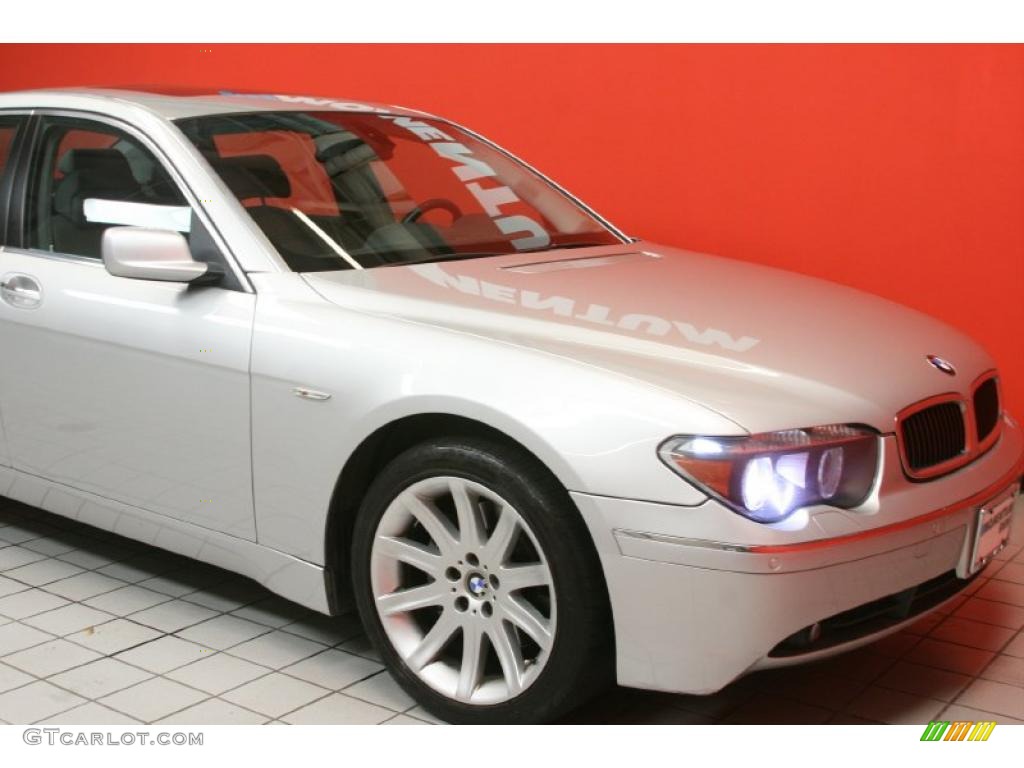 2005 7 Series 745Li Sedan - Titanium Silver Metallic / Basalt Grey/Flannel Grey photo #12