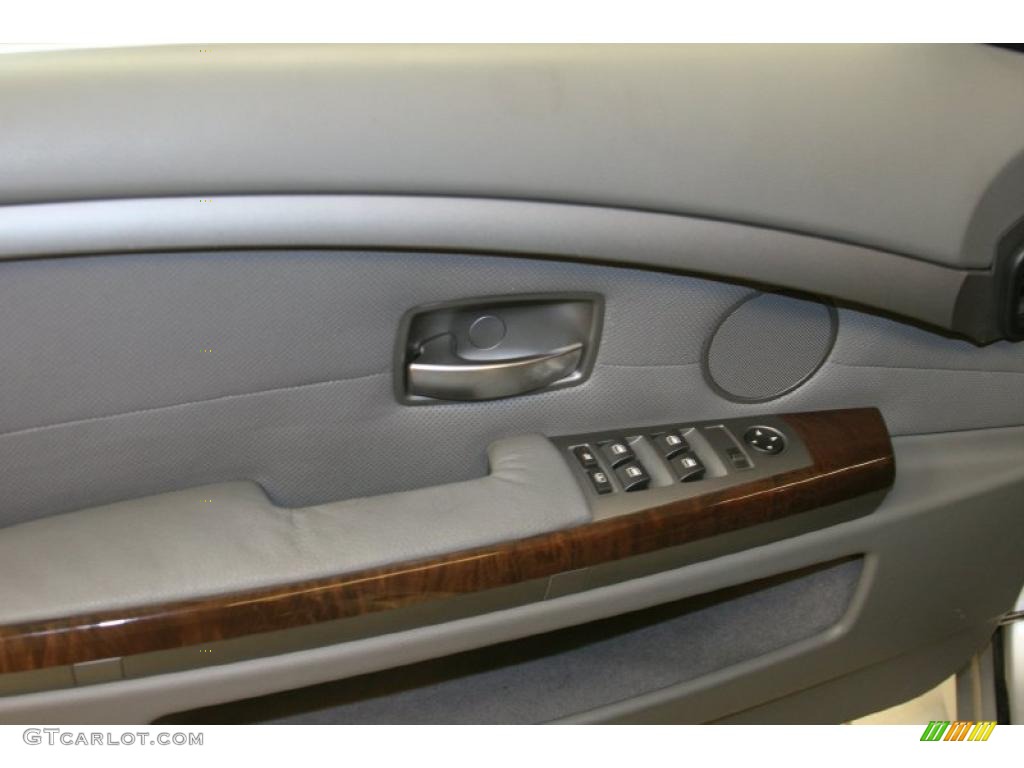 2005 7 Series 745Li Sedan - Titanium Silver Metallic / Basalt Grey/Flannel Grey photo #23