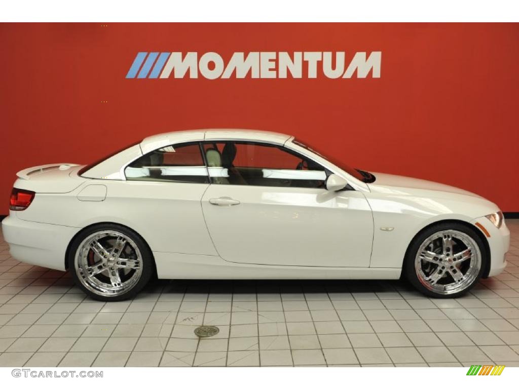 2007 3 Series 335i Convertible - Alpine White / Cream Beige photo #4