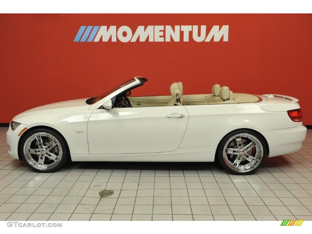 2007 3 Series 335i Convertible - Alpine White / Cream Beige photo #25