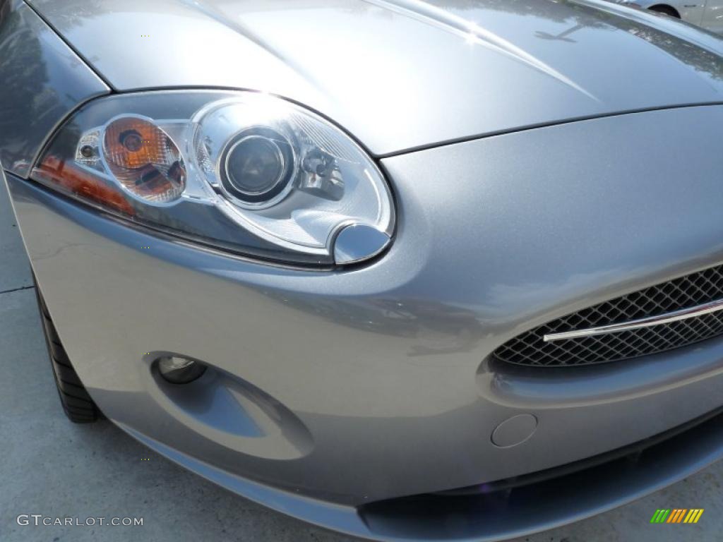 2007 XK XK8 Convertible - Lunar Grey Metallic / Charcoal photo #15