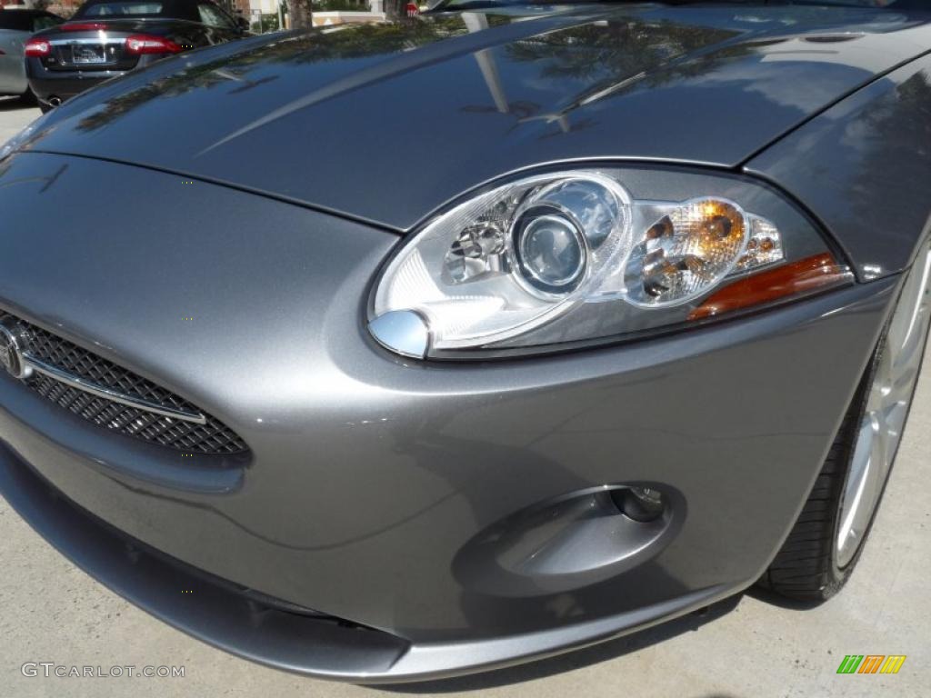 2007 XK XK8 Convertible - Lunar Grey Metallic / Charcoal photo #14