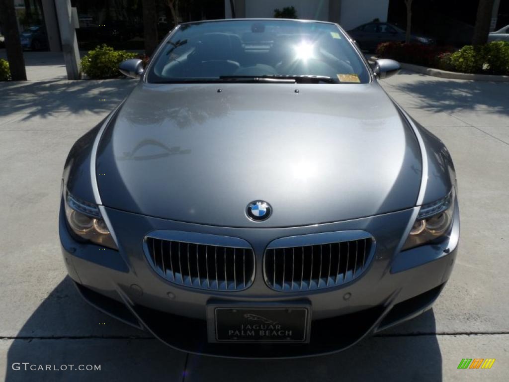 2008 M6 Convertible - Space Grey Metallic / Black photo #2