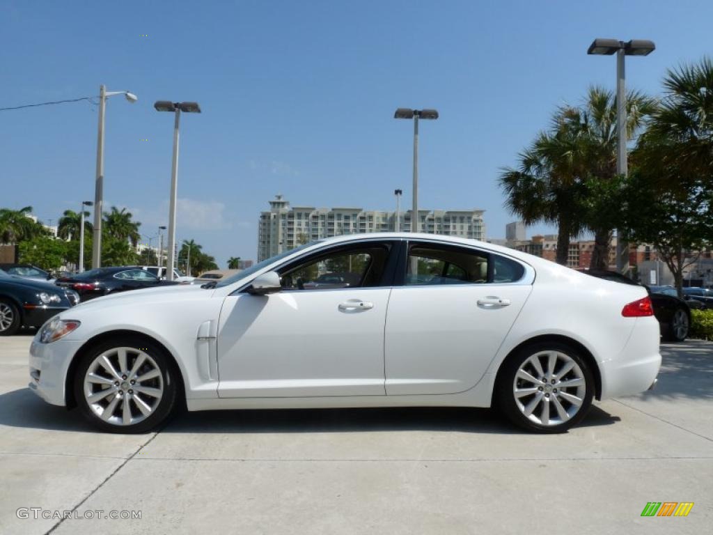 Polaris White 2011 Jaguar XF Premium Sport Sedan Exterior Photo #47977169
