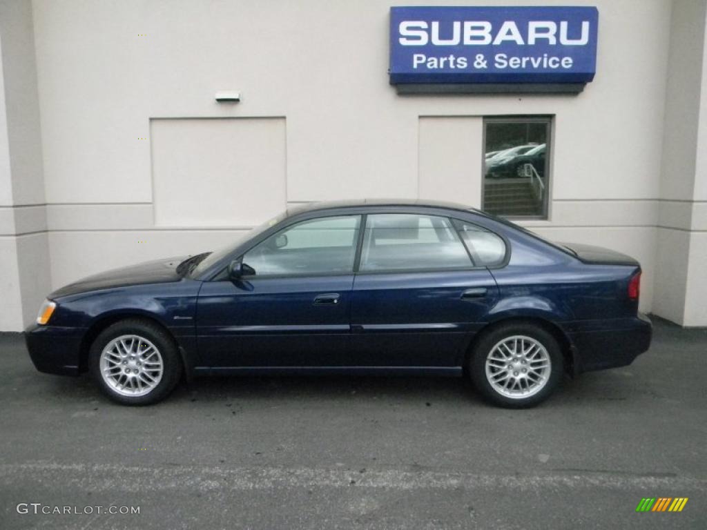 2004 Legacy L Sedan - Mystic Blue Pearl / Gray Moquette photo #6