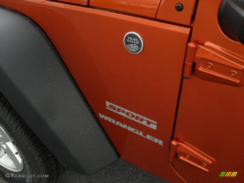 2011 Jeep Wrangler Sport S 4x4 Marks and Logos Photo #47978516