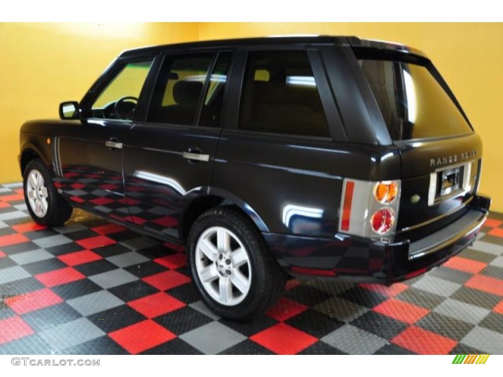 2004 Range Rover HSE - Adriatic Blue Metallic / Sand/Jet Black photo #3