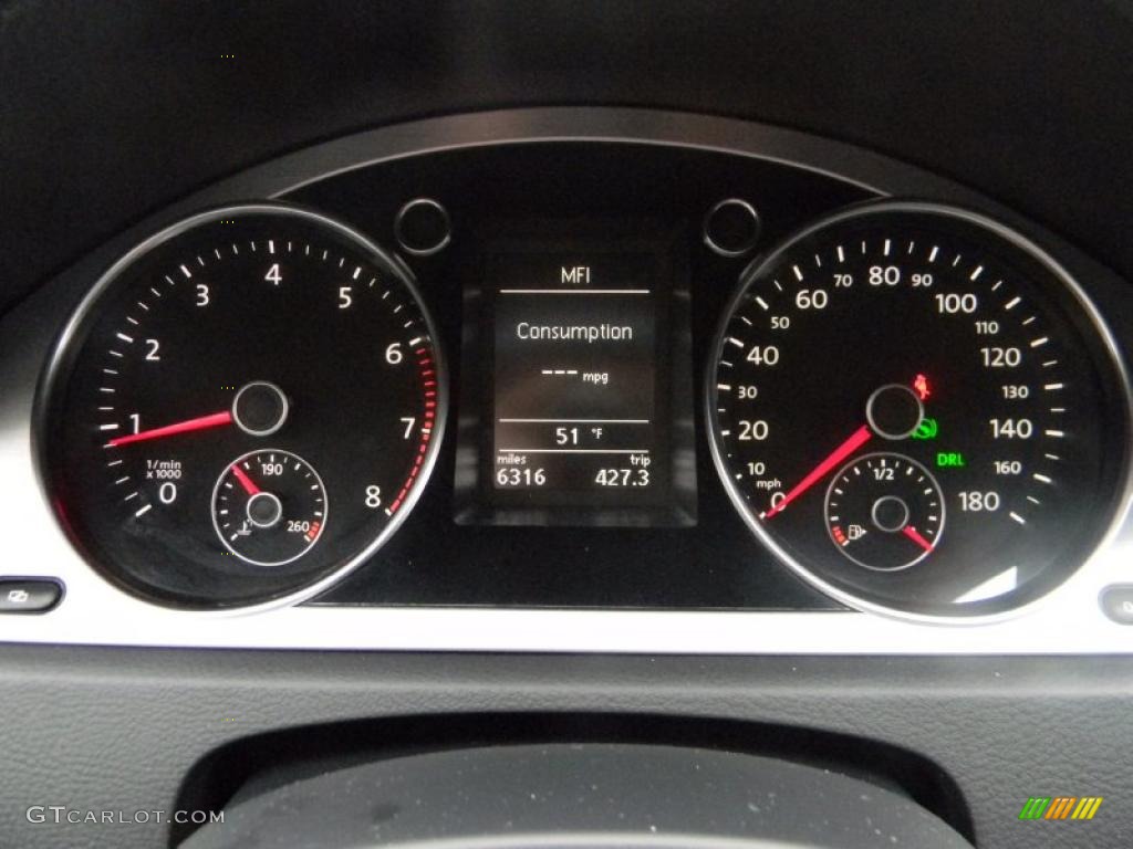 2010 Volkswagen CC Luxury Gauges Photo #47979347