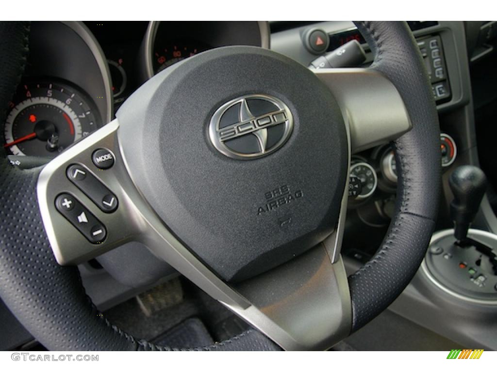 2011 Scion tC Standard tC Model Dark Charcoal Steering Wheel Photo #47981921