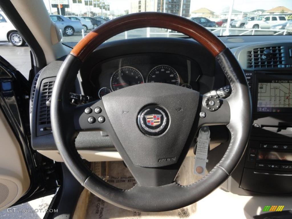 2005 Cadillac CTS Sedan Light Neutral Steering Wheel Photo #47982938