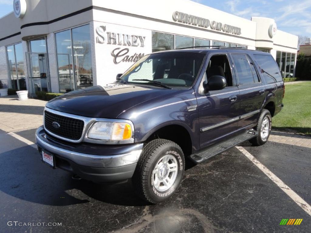 2000 Expedition XLT 4x4 - Deep Wedgewood Blue Metallic / Medium Graphite photo #1