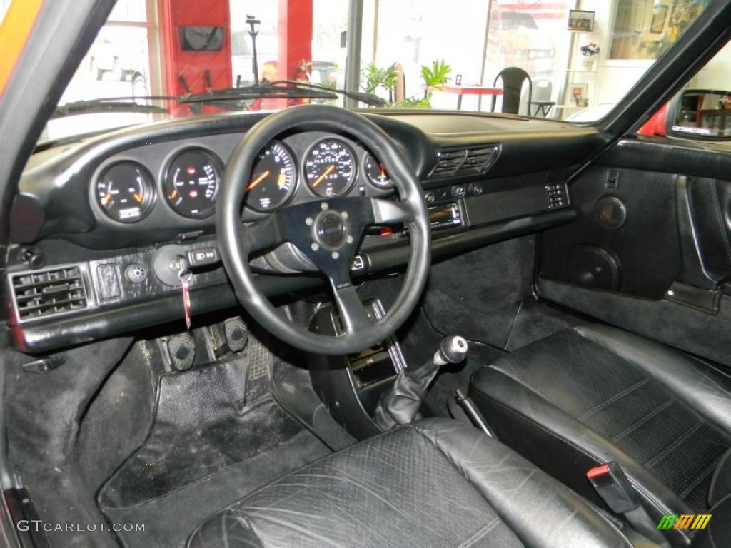 Black Interior 1988 Porsche 911 Carrera Cabriolet Photo #47984021