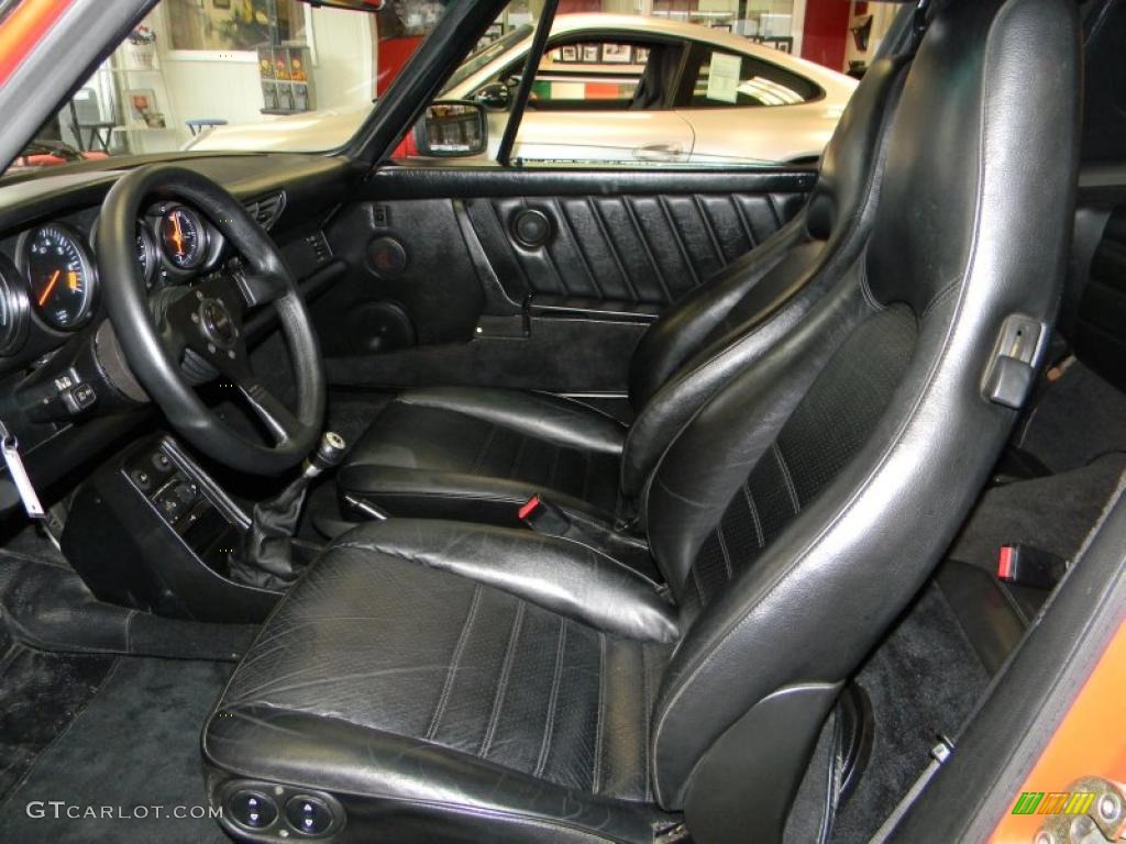 Black Interior 1988 Porsche 911 Carrera Cabriolet Photo #47984048