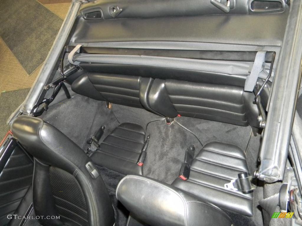 Black Interior 1988 Porsche 911 Carrera Cabriolet Photo #47984213