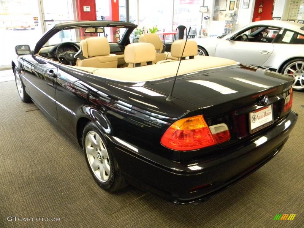 2001 3 Series 325i Convertible - Black Sapphire Metallic / Black photo #22