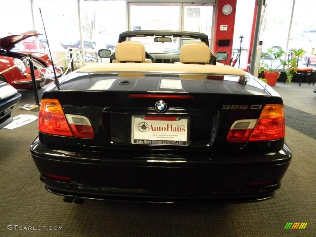 2001 3 Series 325i Convertible - Black Sapphire Metallic / Black photo #23