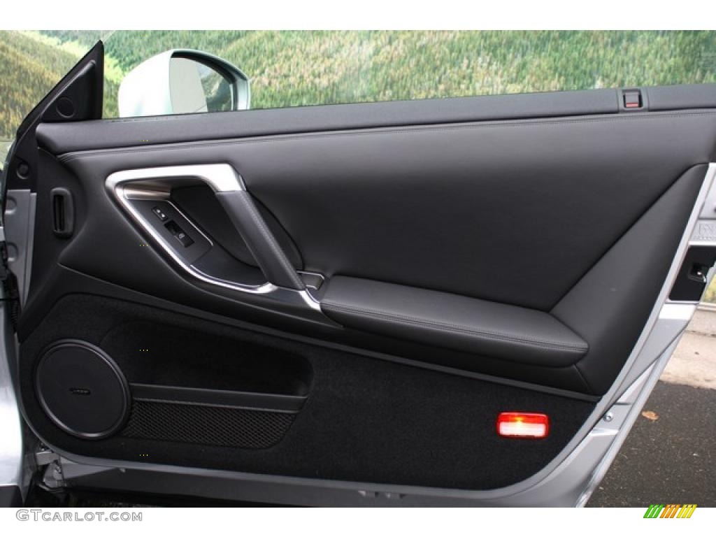 2009 Nissan GT-R Premium Black Door Panel Photo #47984822