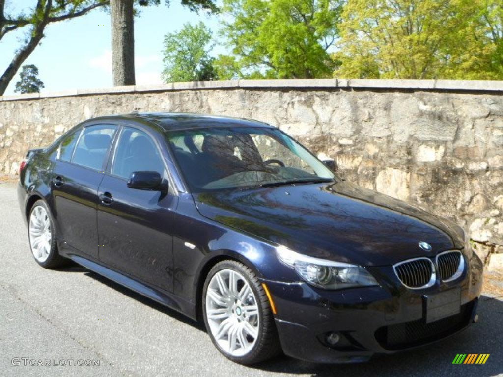 Carbon Black Metallic 2008 BMW 5 Series 550i Sedan Exterior Photo #47985164