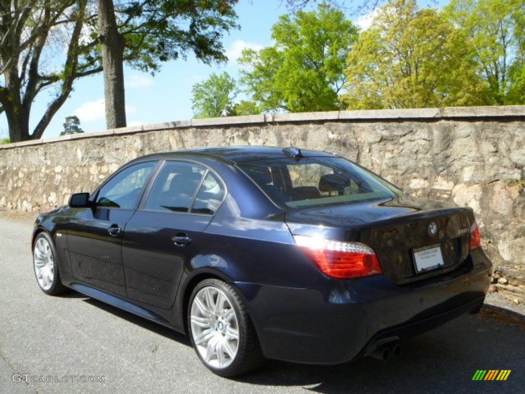 Carbon Black Metallic 2008 BMW 5 Series 550i Sedan Exterior Photo #47985245