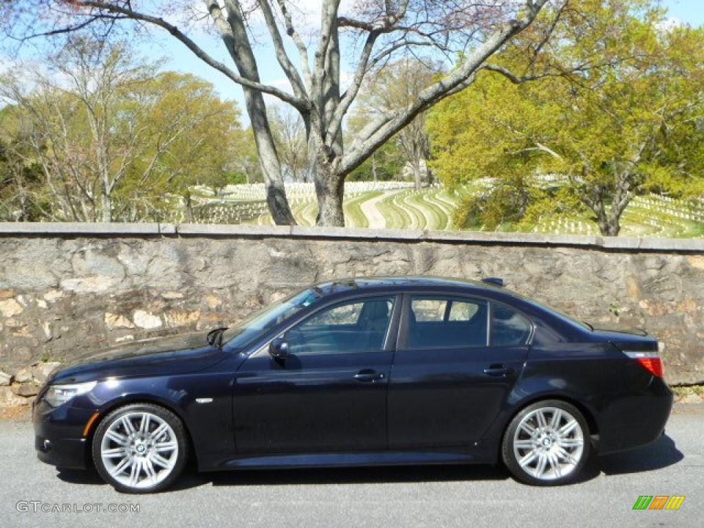 Carbon Black Metallic 2008 BMW 5 Series 550i Sedan Exterior Photo #47985392