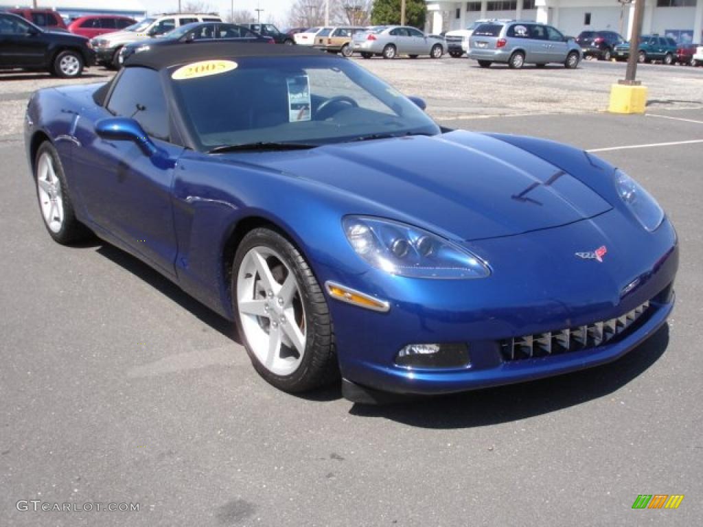 2005 Corvette Convertible - LeMans Blue Metallic / Ebony photo #3