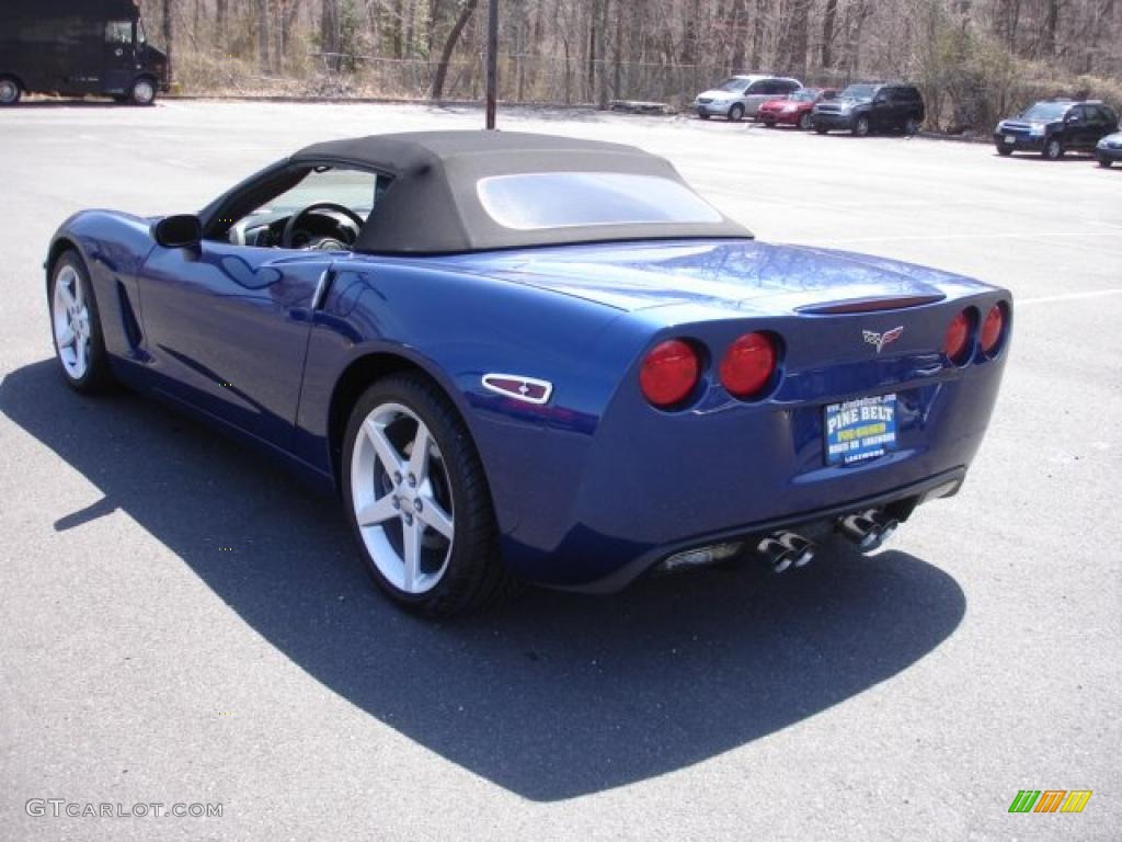 2005 Corvette Convertible - LeMans Blue Metallic / Ebony photo #6