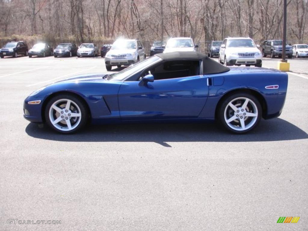 2005 Corvette Convertible - LeMans Blue Metallic / Ebony photo #9