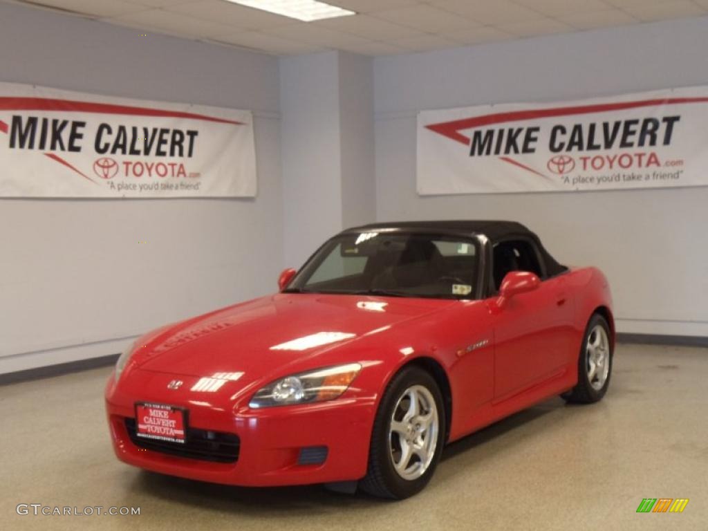 2001 S2000 Roadster - New Formula Red / Black photo #1