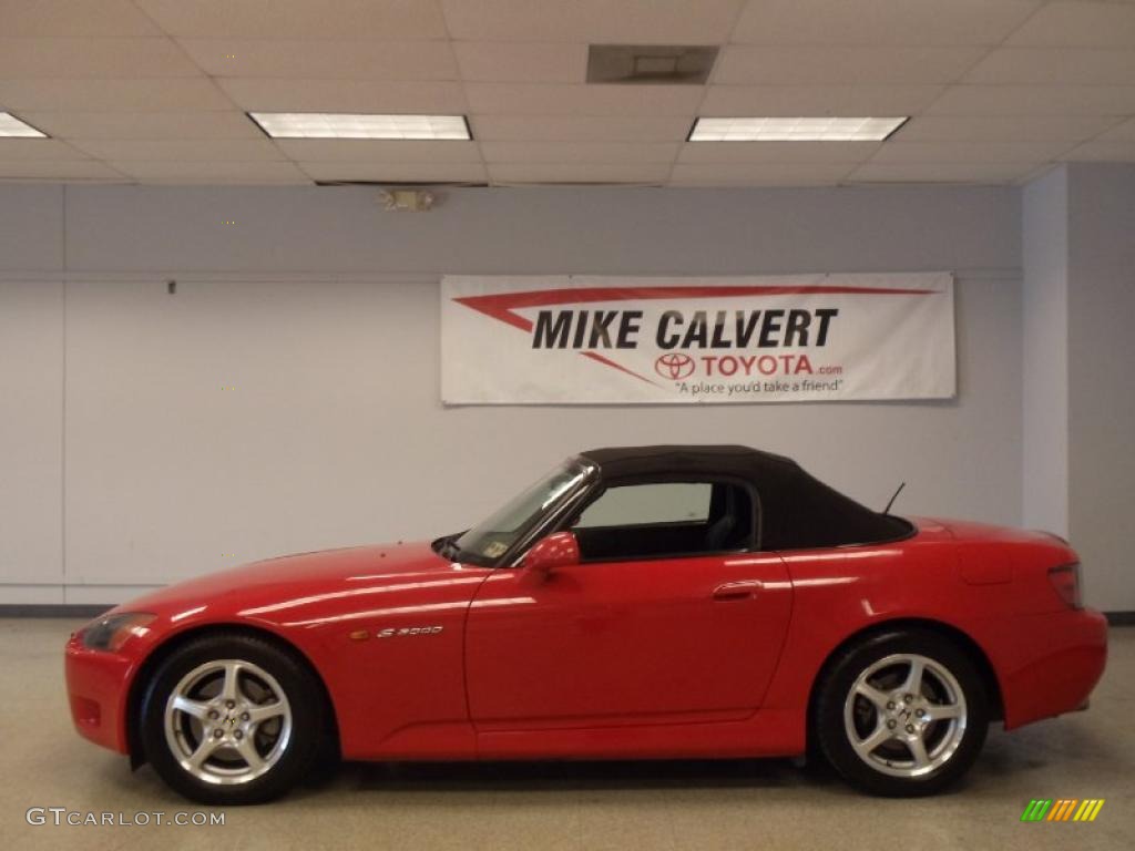 2001 S2000 Roadster - New Formula Red / Black photo #4