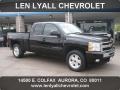 2009 Black Chevrolet Silverado 1500 LT Extended Cab 4x4  photo #1