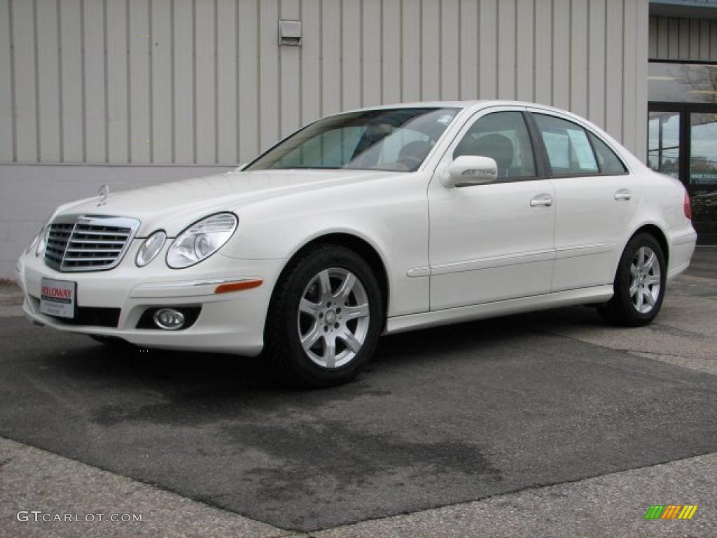 2008 E 320 BlueTEC Sedan - Arctic White / Cashmere photo #1