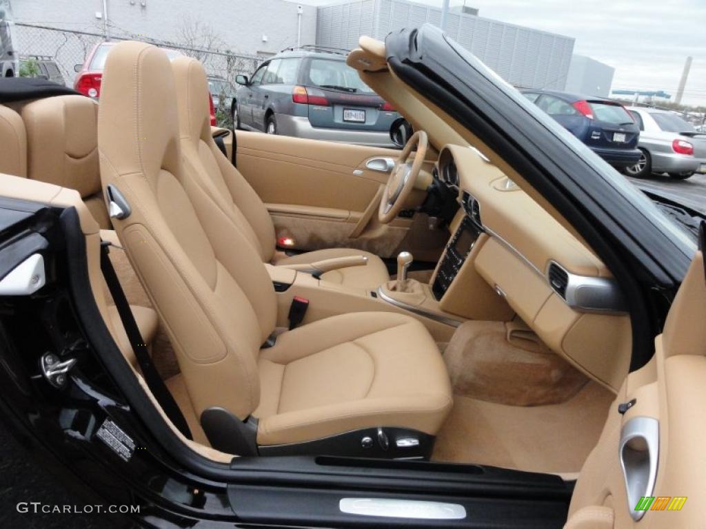 Sand Beige Interior 2009 Porsche 911 Carrera S Cabriolet Photo #47990379