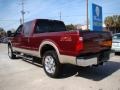 2008 Dark Toreador Red Ford F250 Super Duty Lariat Crew Cab 4x4  photo #7