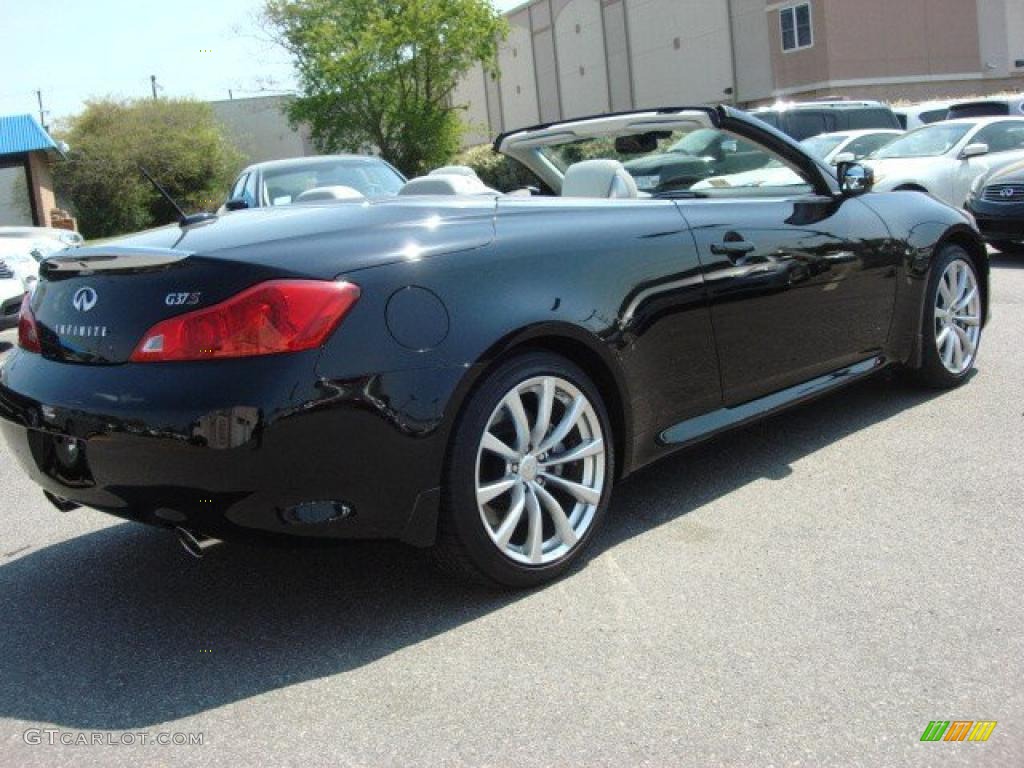 2009 G 37 S Sport Convertible - Black Obsidian / Stone photo #4