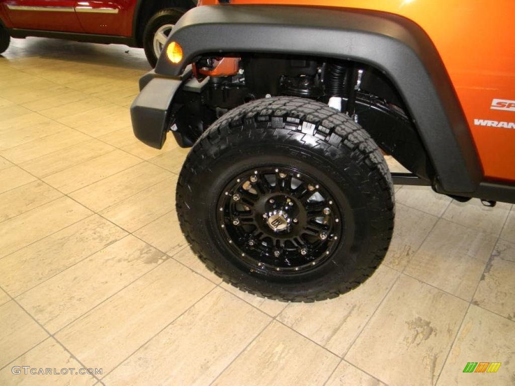 2011 Wrangler Sport 4x4 - Mango Tango Pearl / Black photo #10