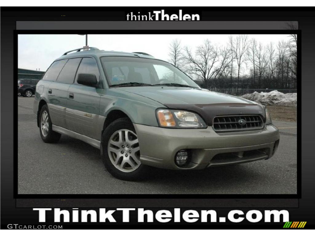 2003 Outback Wagon - Seamist Green Pearl / Gray photo #1