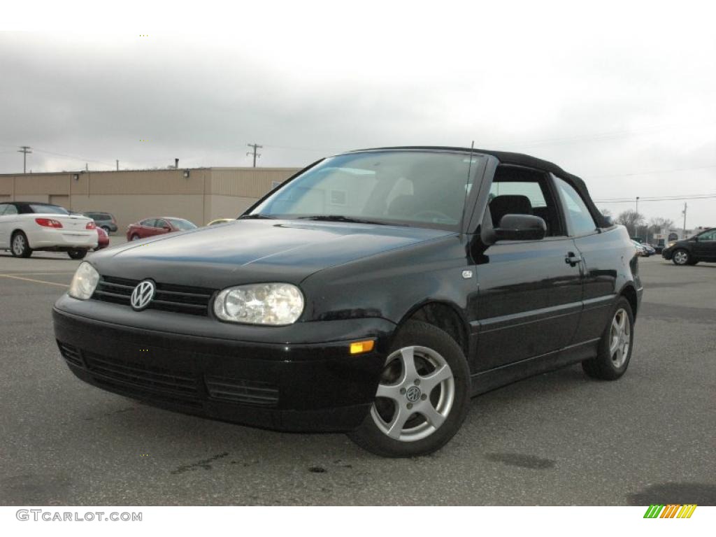 2001 Cabrio GLS - Black / Black photo #3