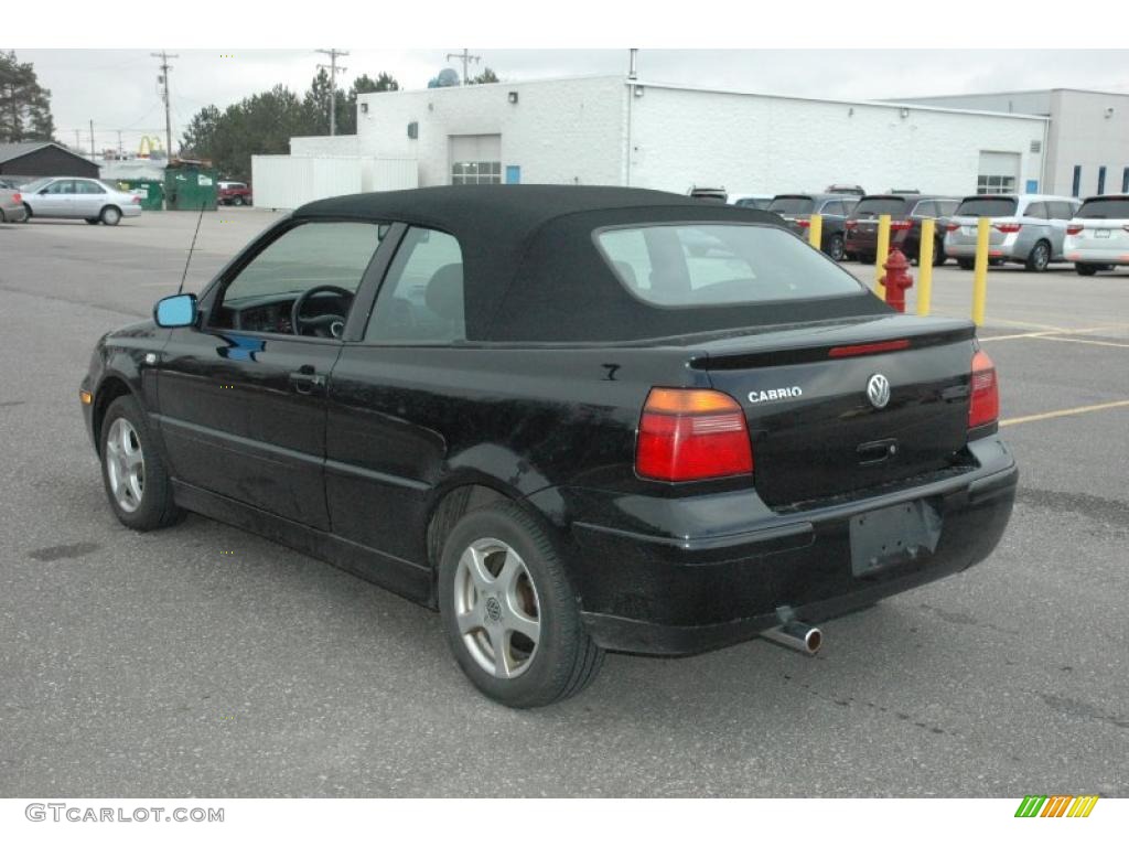 2001 Cabrio GLS - Black / Black photo #4