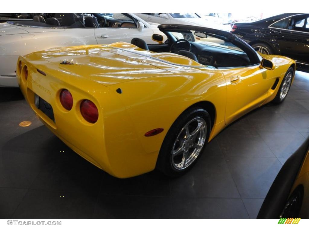 2000 Corvette Convertible - Millennium Yellow / Black photo #5