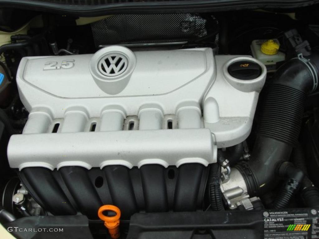 2006 Volkswagen New Beetle 2.5 Convertible 2.5L DOHC 20V Inline 5 Cylinder Engine Photo #47994105