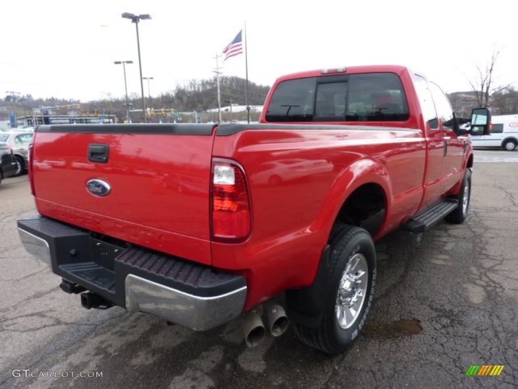 Bright Red 2008 Ford F350 Super Duty XLT SuperCab 4x4 Exterior Photo #47994441