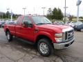 2008 Bright Red Ford F350 Super Duty XLT SuperCab 4x4  photo #6