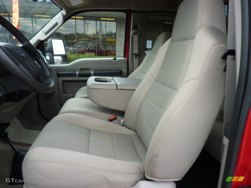 Medium Stone Interior 2008 Ford F350 Super Duty XLT SuperCab 4x4 Photo #47994486