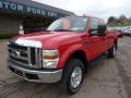 2008 Bright Red Ford F350 Super Duty XLT SuperCab 4x4  photo #11