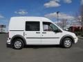 Frozen White 2010 Ford Transit Connect XLT Cargo Van Exterior